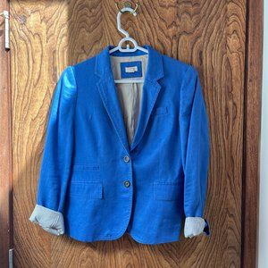 Linen J Crew blazer size 4 in Blue
